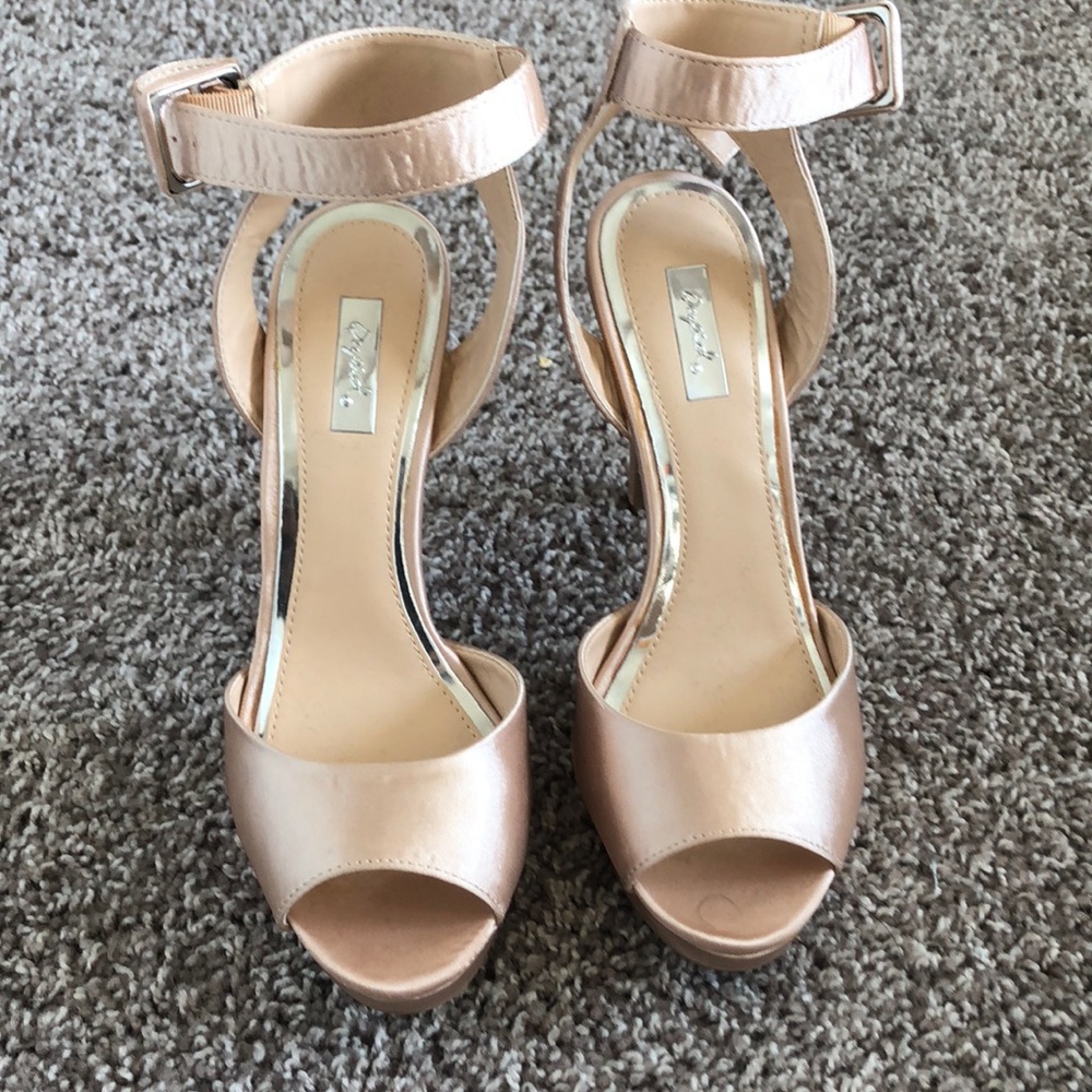 Charlotte Russe Peep Toe Platform Pumps